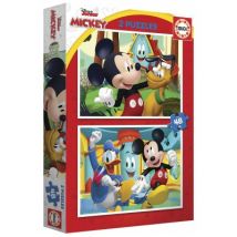Educa 2 Puzzles - Mickey Mouse Fun House 48 Teile Puzzle Educa-19312
