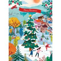 Pieces & Peace Schlittschuhlaufen zur Weihnachtsfreude 500 Teile Puzzle Pieces-Peace-F-00253