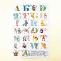 Coq-En-Pate A-Z der bedrohten Tiere 70 Teile Puzzle Coq-En-Pate-72481