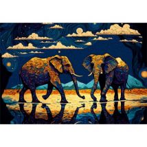Roovi Lebendige Elefanten 1000 Teile Puzzle Roovi-81117
