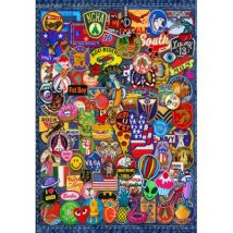 Alipson Puzzle Patch Crazy 1000 Teile Puzzle Alipson-Puzzle-F-50153