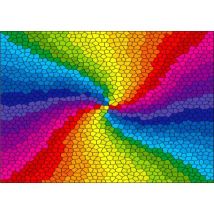 Enjoy Puzzle Stained Glass Rainbow Burst 1000 Teile Puzzle Enjoy-Puzzle-1970