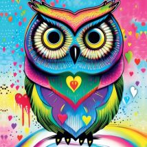 Yazz Pop-art Owl 1023 Teile Puzzle Yazz-3807