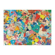 Galison Vintage-Papierpuppen ? 1000-teiliges Puzzle in Quadratischer Box 1000 Teile Puzzle Galison-36264