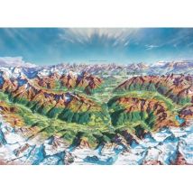 Heye Map Art - Alpine Mountain World 2000 Teile Puzzle Heye-30069