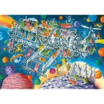 Heye Cartoon Triangular - Aliens Welcom 1000 Teile Puzzle Heye-30083