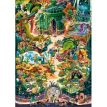 Heye Cartoon Triangular - Botanic Garden 2000 Teile Puzzle Heye-30088