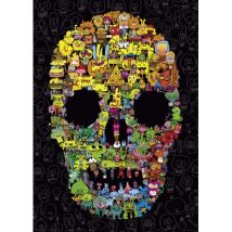 Heye Jon Burgerman - Doodle Skull 1000 Teile Puzzle Heye-29850