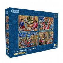 Gibsons 4 Puzzles - Ein denkwürdiges Weihnachten 500 Teile Puzzle Gibsons-G5068