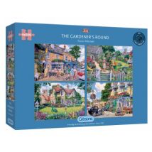 Gibsons 4 Puzzles - The Gardener's Round 500 Teile Puzzle Gibsons-G5047