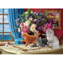 Eurographics Puzzelnde Katzen 1000 Teile Puzzle Eurographics-6000-5914