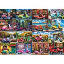 Eurographics 16 Scooters by Chris Bigelow 1000 Teile Puzzle Eurographics-6000-5916