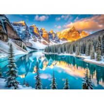 Eurographics Morraine-See im Winter 1000 Teile Puzzle Eurographics-6000-6101