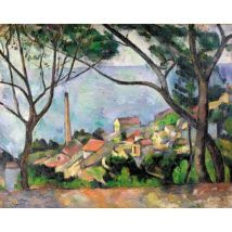 Puzzle Michèle Wilson Handgeschnittenes Holzpuzzle - Vue Sur L'Estaque, Paul Cézanne 50 Teile Puzzle Puzzle-Michele-Wilson-K531-50