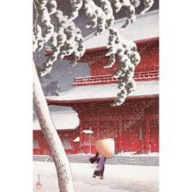 Puzzle Michèle Wilson Handgeschnittenes Holzpuzzle - Le Temple De Zojoji, Hasui Kawase 350 Teile Puzzle Puzzle-Michele-Wilson-A1049-350