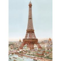 Puzzle Michèle Wilson Handgeschnittenes Holzpuzzle - La Tour Eiffel, Louis Tauzin 80 Teile Puzzle Puzzle-Michele-Wilson-A1011-80