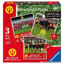 Ravensburger 3 Puzzles - Belgian Red Devils 2016 25 Teile Puzzle Ravensburger-06852