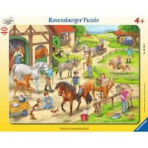 Ravensburger Rahmenpuzzle - Auf dem Pferdehof 40 Teile Puzzle Ravensburger-06164