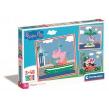Clementoni 3 Puzzles - Peppa Wutz 48 Teile Puzzle Clementoni-25293