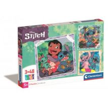 Clementoni 3 Puzzles - Stitch 48 Teile Puzzle Clementoni-25321