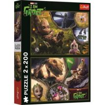 Trefl 2 Puzzles - I am Groot - Marvel Guardians of the Galaxy 200 Teile Puzzle Trefl-13315