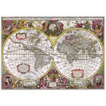 Trefl A New Land and Water Map of the Entire Earth, 1630 2000 Teile Puzzle Trefl-27095