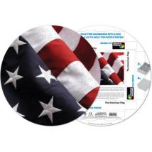 Pigment & Hue, INC Fertiges Rundpuzzle - Amerikanische Flagge 140 Teile Puzzle Pigment-and-Hue-RFLAG-41210