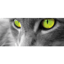 Alfombrilla ratón XXL original ojo gato verde