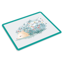 Tapis de souris hérisson avec fleurs