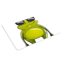 Tapis de souris design de grenouille avec des lunettes de soleil