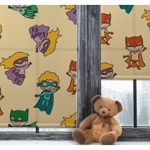 Store avec super-héro sticker de super-héros