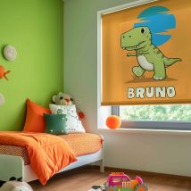 Store personnalisé t-rex vert