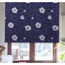 Stores avec fleurs Bleu