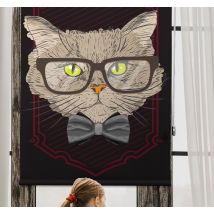 Store amusant Chat avec des lunettes