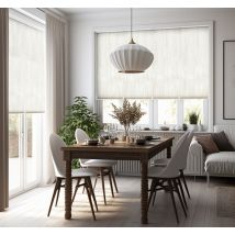 Store rustique effet de bois blanc
