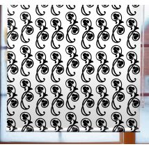 Stores enrouleurs classiques motif de feuilles gothiques