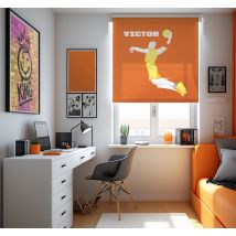 Store enrouleur motif basket-ball avec prénom