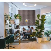 Store enrouleur rayures verticale pour bureau