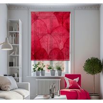 Store salon feuilles magenta