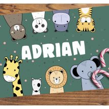 Mantel individual personalizable dibujos infantiles de animales