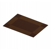 Mante individual rectangular cuadrados marrones