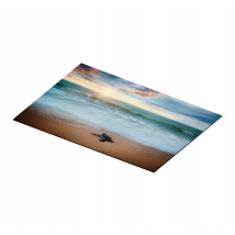 Set de table coucher de soleil avec des tortues