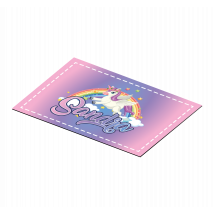 Set de table enfant Licorne avec nom