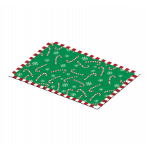 set de table pour noel Canne à sucre verte
