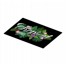 Set de table design avec nom personnalisable été tropical