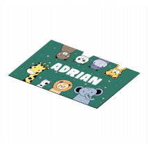 Set de table prénom animaux de dessins animés