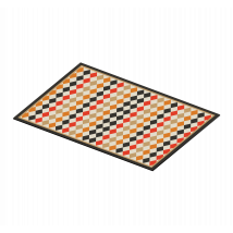 Sets de table losanges multicolores rétro