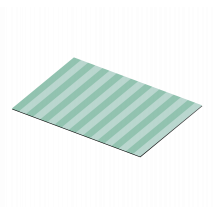 Set de table rayures style vert d'eau