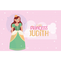 Set de table petite princesse personnalisable