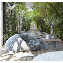 Papier peint 3d jardin
